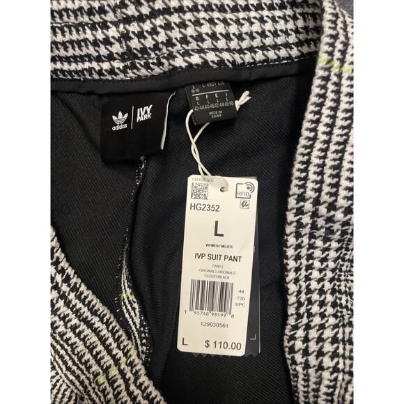 Adidas X Ivy Park Womens Suit Pants Size Large White, Black, And Green - Picture 2 of 4